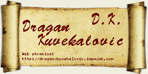 Dragan Kuvekalović vizit kartica